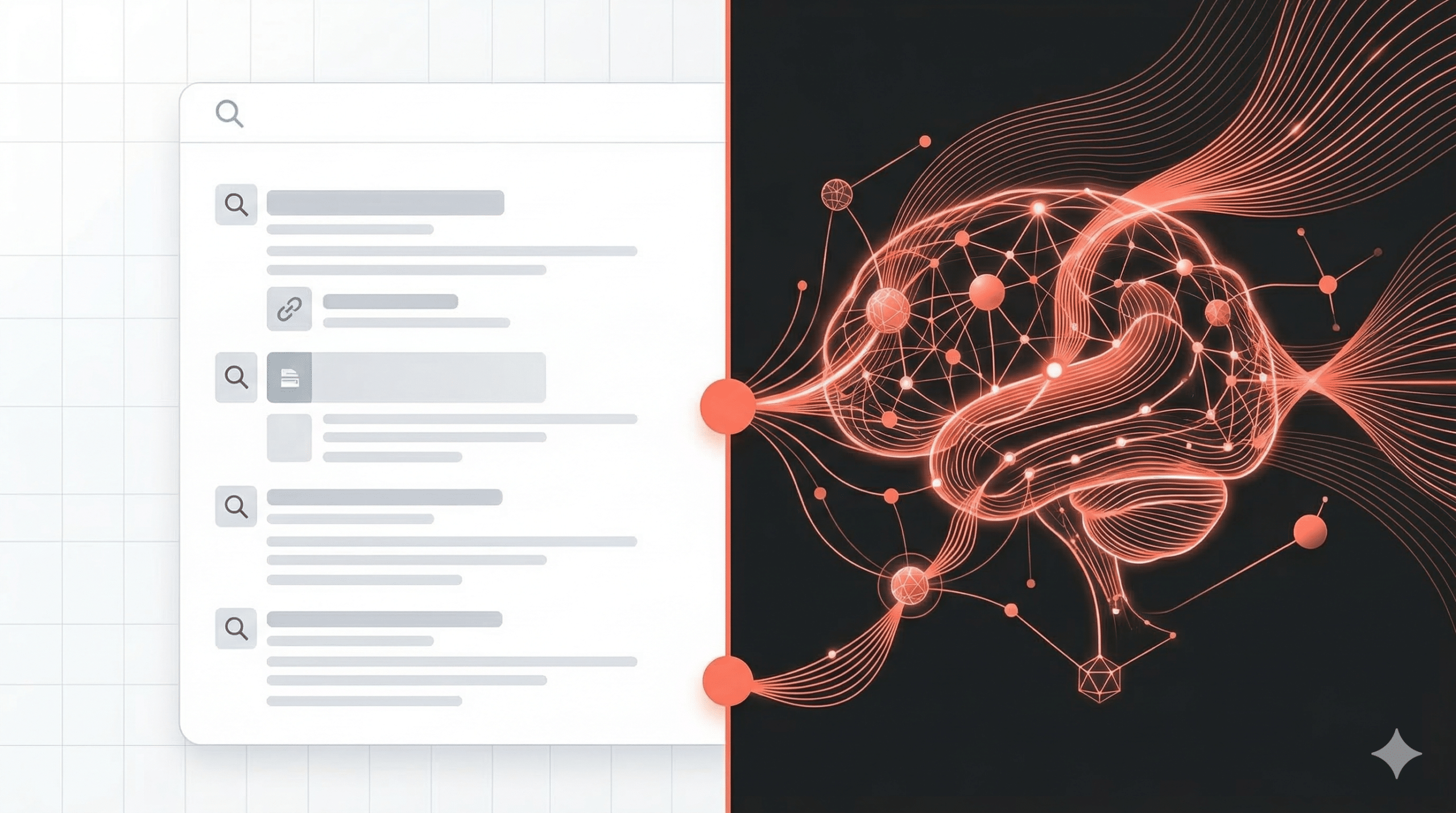 Visão futurista da busca por informação com assistentes de IA integrados ao cotidiano, representando o futuro do GEO e do marketing digital