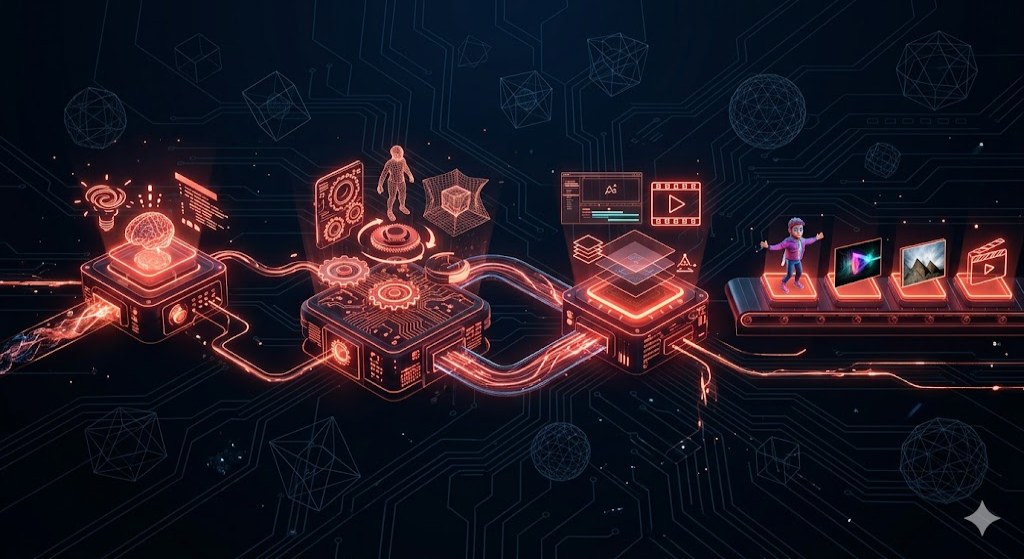 Workflow de integração da IA Generativa no pipeline de criação de criativos publicitários