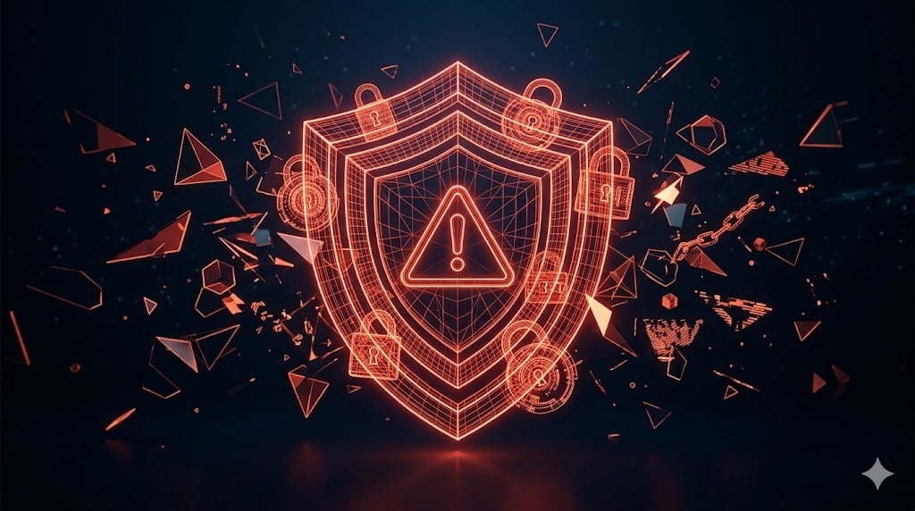 Dashboard holográfico mostrando métricas de ROI de agentes de IA no marketing